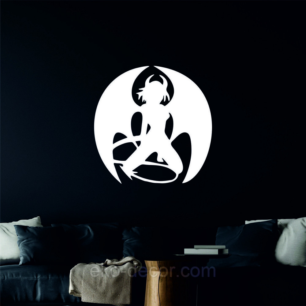 Декоративное настенное Панно «Дьяволица», Декор на стену 50*50 см, Белый Киев - изображение 2