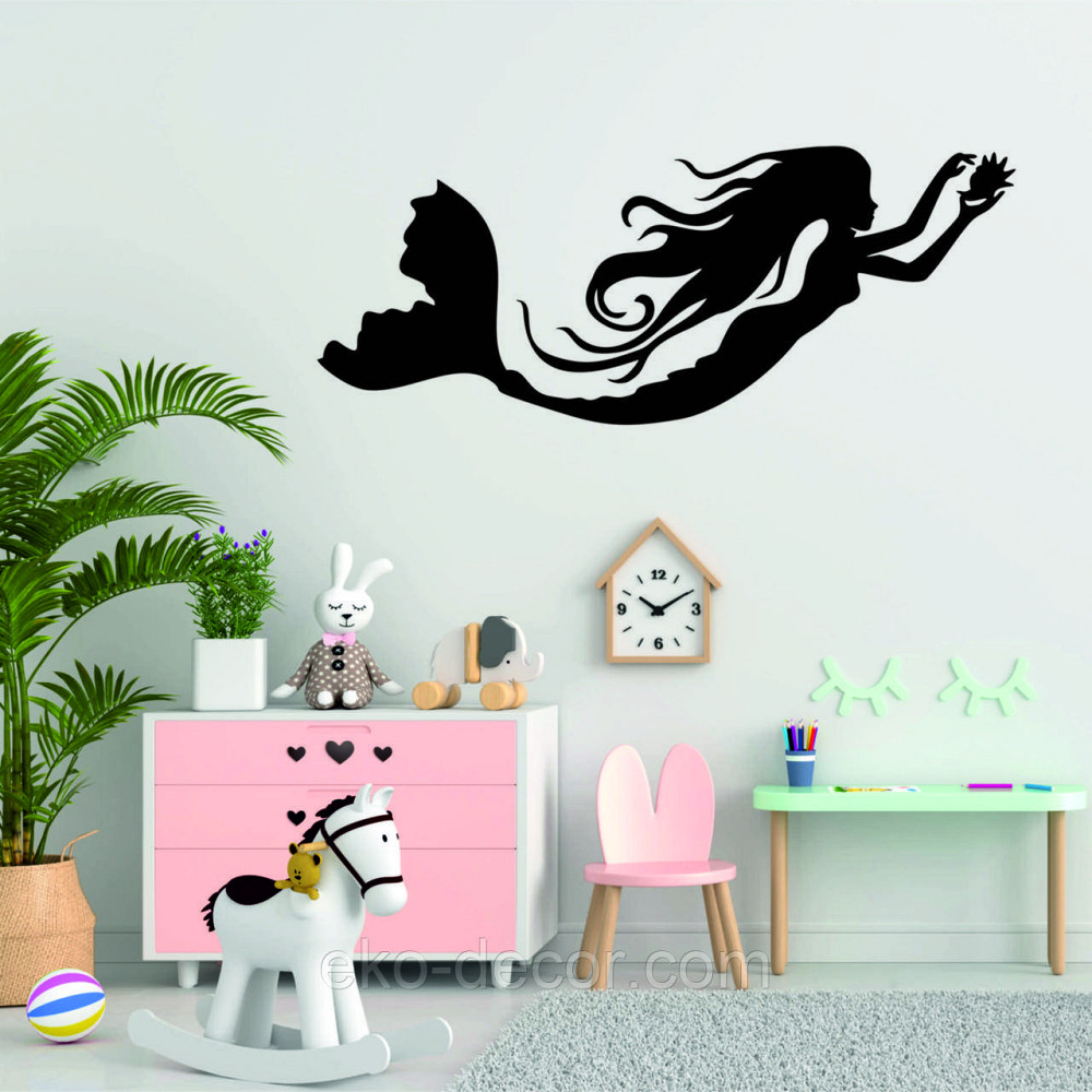 Декоративне настінне 3D Панно «Русалонька» Декор на стіну з об'ємом Київ - фото 4