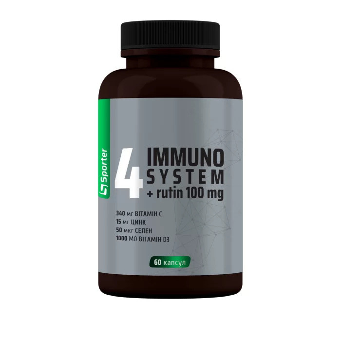 Вітамінно-мінеральний комплекс Sporter 4 Immuno system 60 капсул Луцьк - фото 1