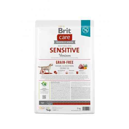Сухий корм Brit Care Dog Grain-free Sensitive для собак з чутливим травленням, беззерновий з олениною, 3 кг Київ