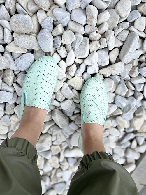 IDEAL Сліпони жіночі IDEAL WX37 бірюзовий (літо, еко-шкіра) (1374) лише 41р. Коломия - фото 2