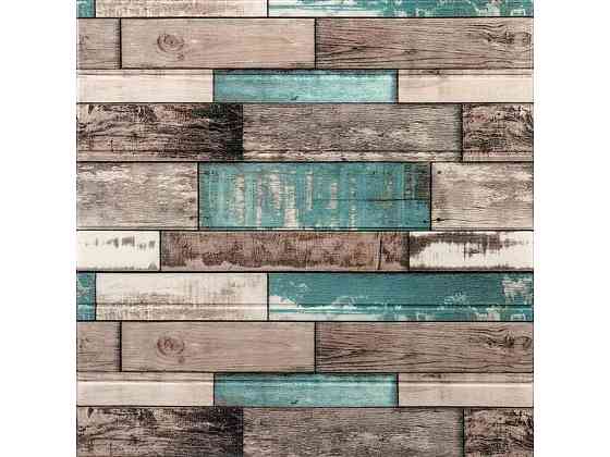 Панель стінова 3D 700 * 700 * 6мм Синє дерево (088) SW-00000275 ТМ STICKER WALL Київ