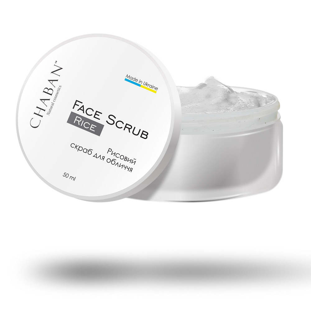 Скраб для обличчя з рисовою пудрою Chaban 50 мл Київ - фото 2