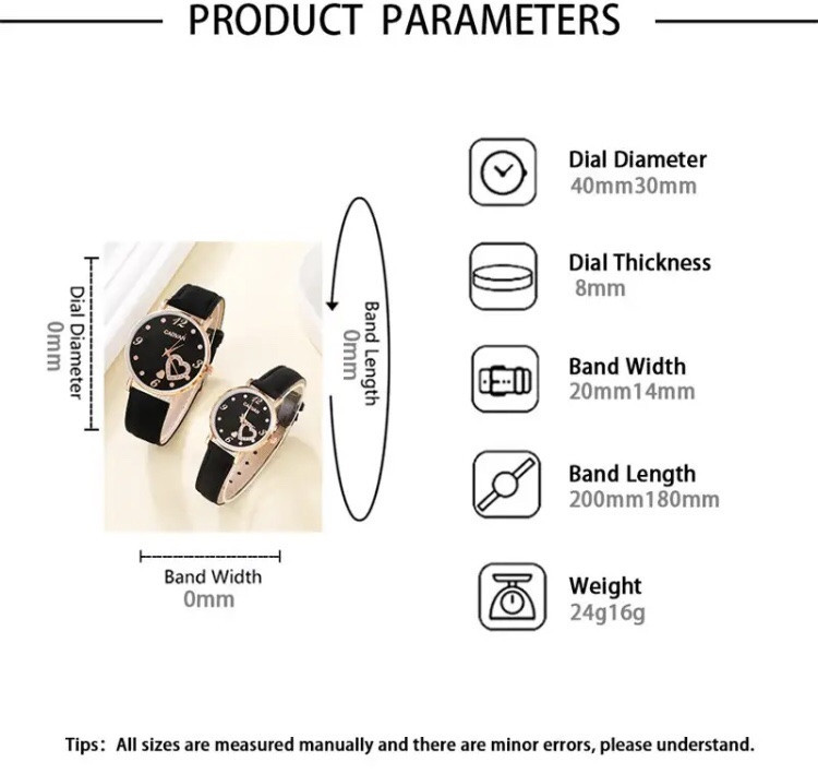 Подарочный набор для мужчин и женщин: 2парные часы с 2 оригин браслетами- диам. 4см, длин 23см, шир. рем. 2см Киев - изображение 7