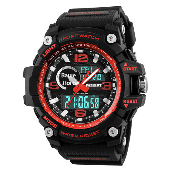 Patriot 012BKRD Ваше лого Чорні з червоним + Коробка SBR Киев - изображение 2