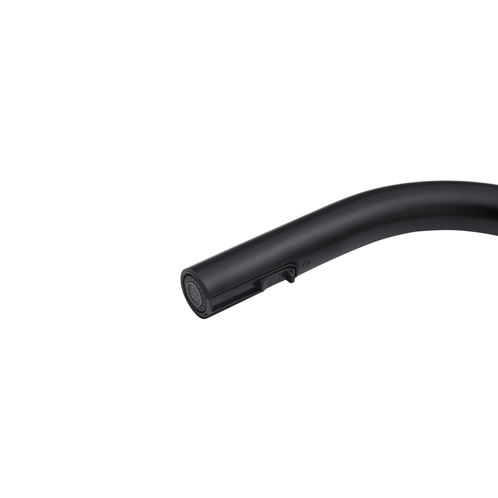 Змішувач для кухні з висувним виливом Kroner KRP Edelstahl Klassisch - SCH03915 чорний Київ - фото 8