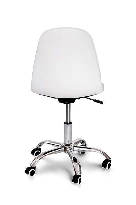 Стілець офісний Марсель, шкірзам білий Киев - изображение 3