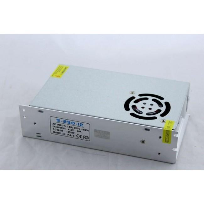 Импульсный блок питания 12V 30A METAL 220В IP20 215х115х50мм Киев - изображение 2