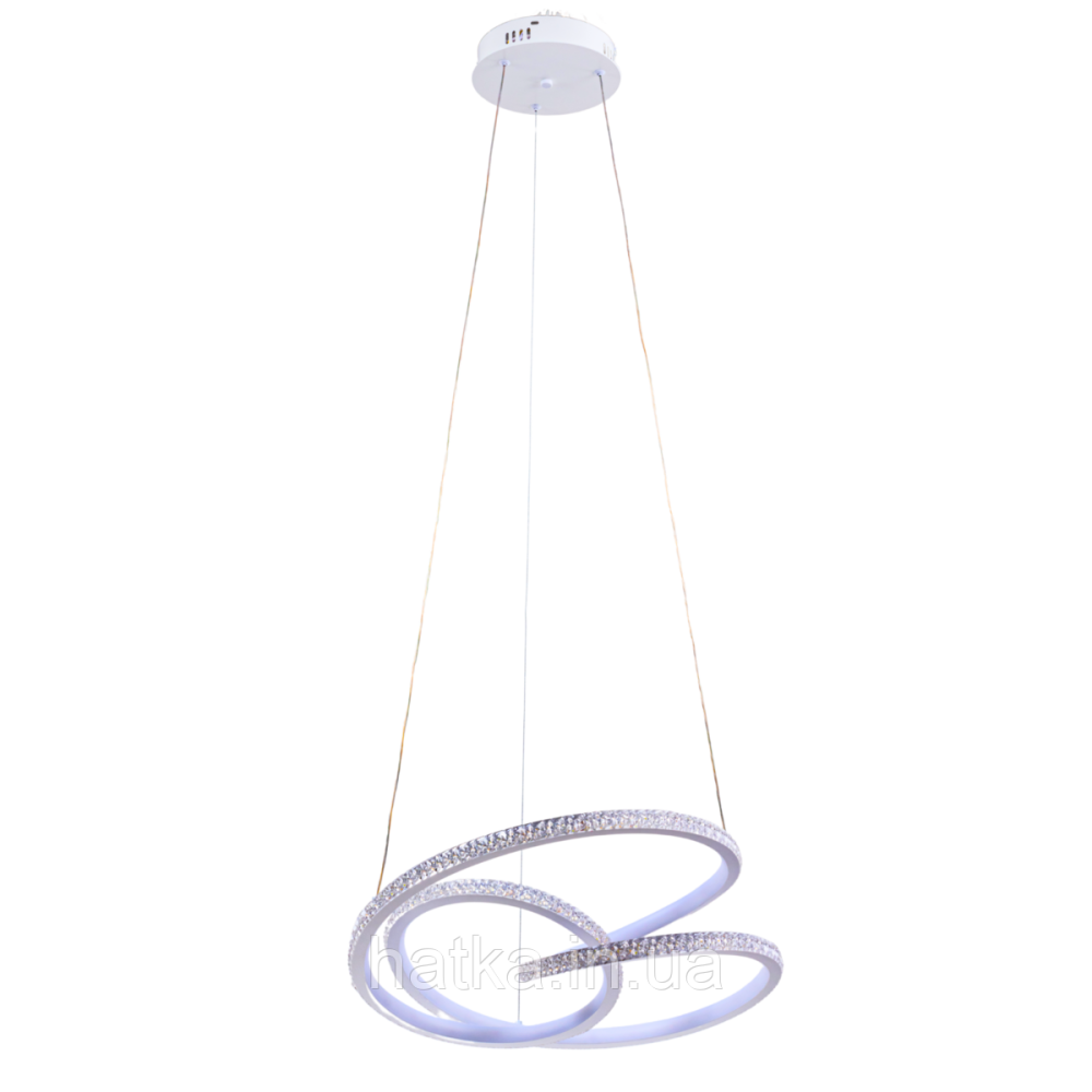 Люстра підвісна світлодіодна акрилова Sirius LCD3073 WT 128W Київ - фото 1