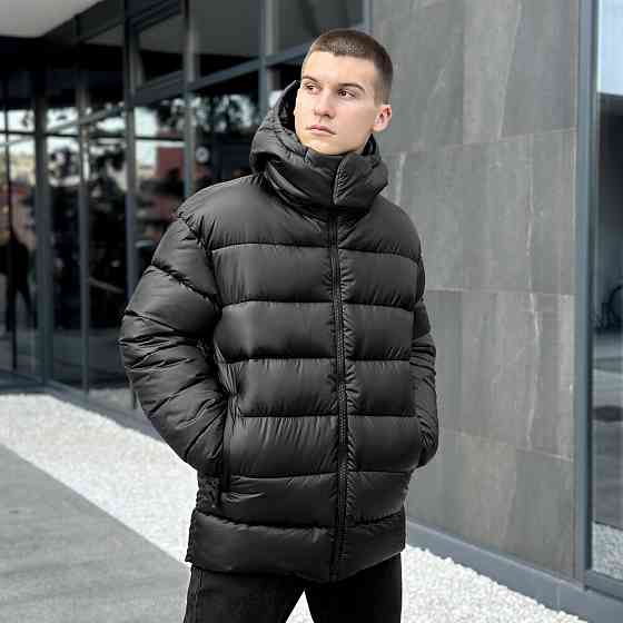 Чоловіча зимова куртка чорна Pobedov Snowfall Київ