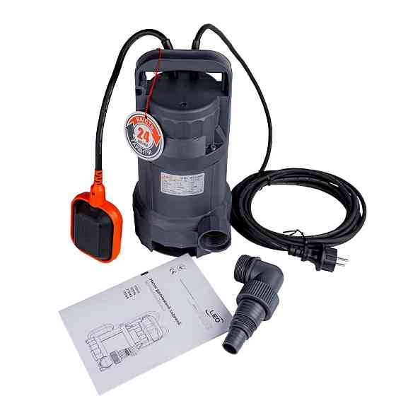 LEO Насос дренажный садовый 0.4кВт Hmax 7м Qmax 233л/мин (част. до 25мм) LEO (773163) Коломыя