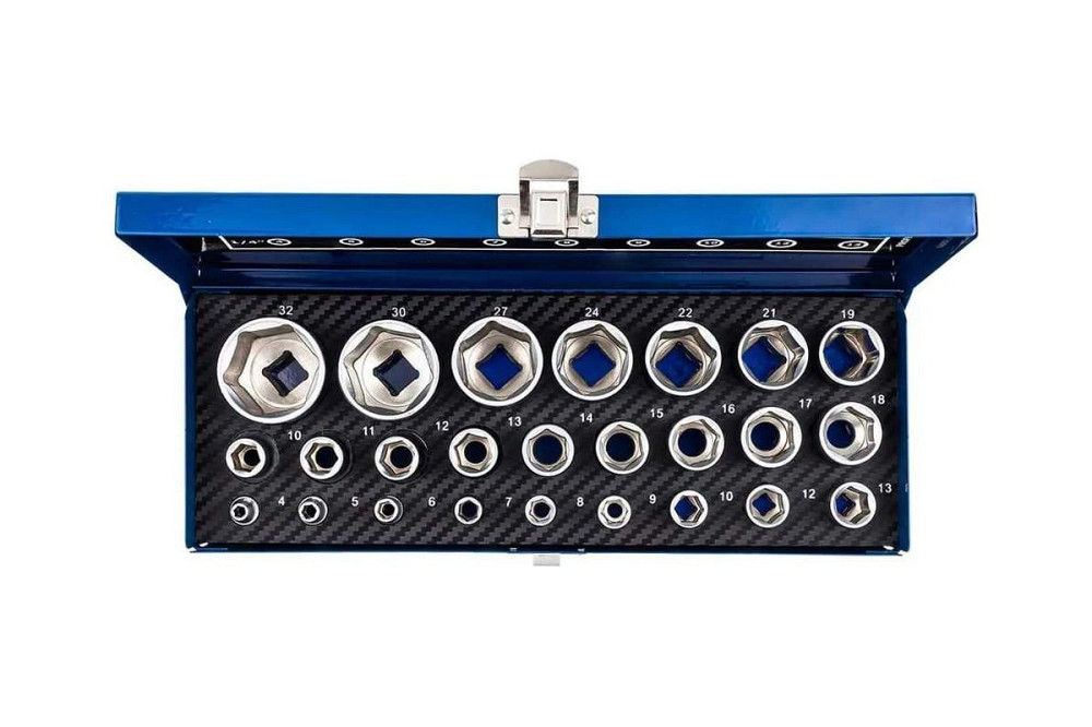 Набір головок 1/4'', 1/2'', 25 предметів (6гр.) SCHEPPACH SCH-50121G Одеса - фото 2