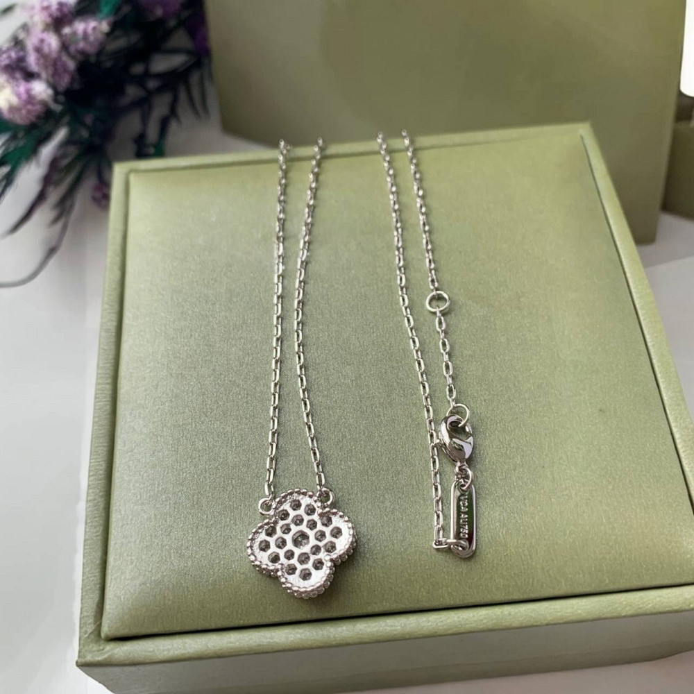 Подвеска Van Cleef цирконы посеребрение / подвеска клевер Одесса - изображение 3