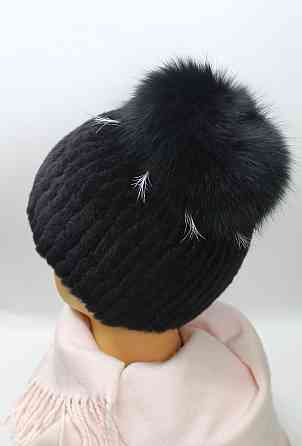 Шапка меховая женская бон Джина Rex Черный Харьков