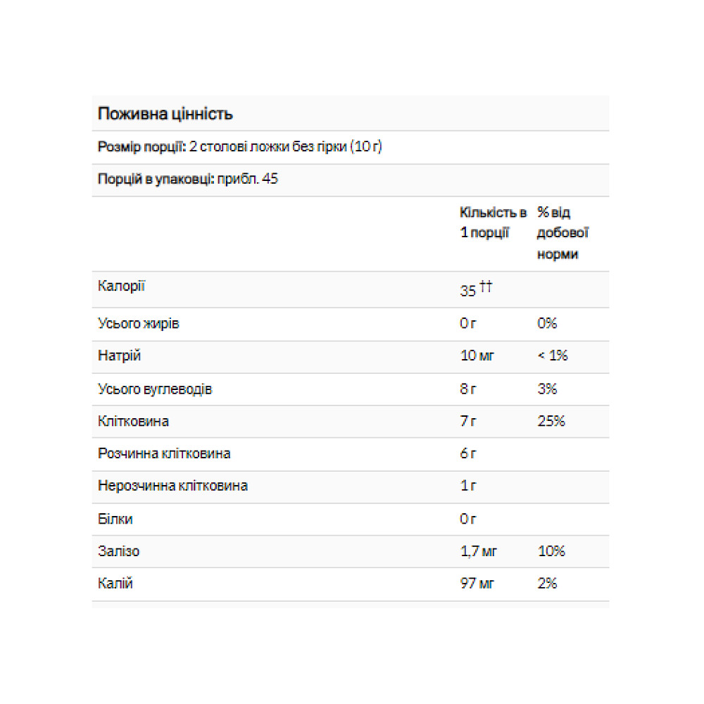 Psyllium Husks Whole - 454g Луцьк - фото 2