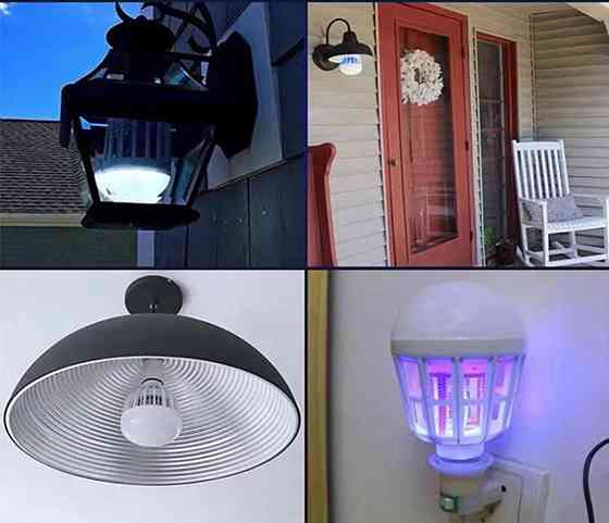 Светодиодная лампа от комаров 2 в 1 от сети Е27 6500 К Киев