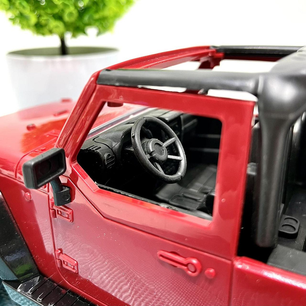 Джип позашляховик з гумовими колесами на радіокеруванні Червоний (9088-6AD) Чернігів - фото 9