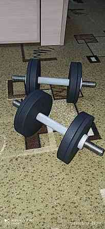 Гантели наборные 2 по 16 кг Гантели, гири, штанги и диски металлические с порошковой покраской Киев