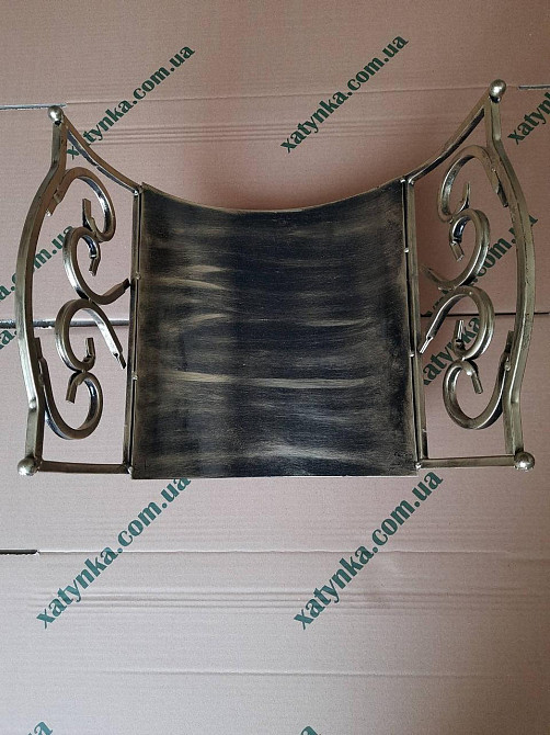 Дровниця кована мала (K-007) для каміна, печі Київ - фото 3