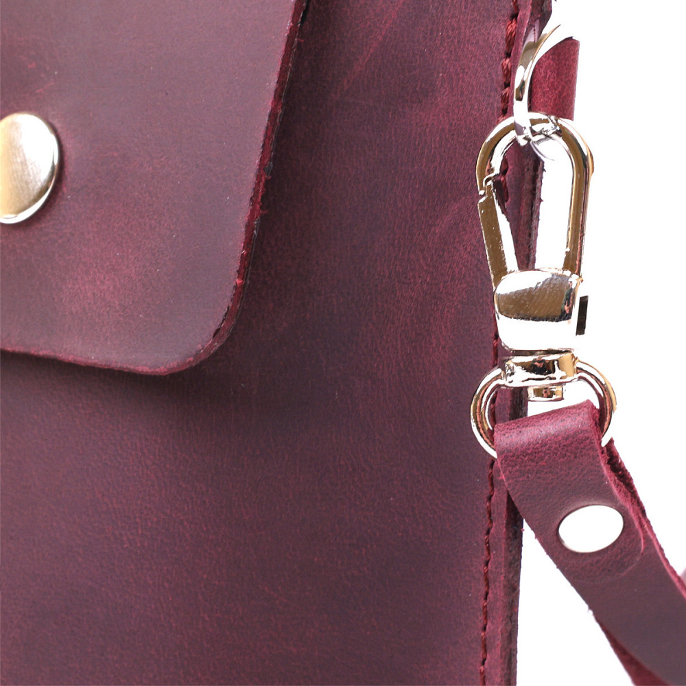 Винтажная женская тревел-косметичка Shvigel 16429 Бордовый Киев - изображение 5