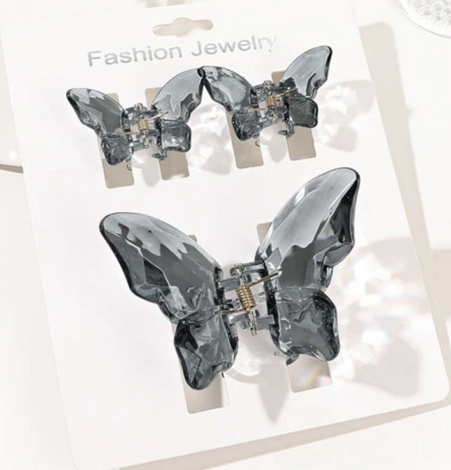 Комплект шпильок "Метелики" 3 шт. Сміла - фото 1