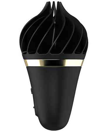 Вибростимулятор клиторальный Satisfyer Sweet Treat Spinnator в форме мороженого, черный Sex Aura Киев