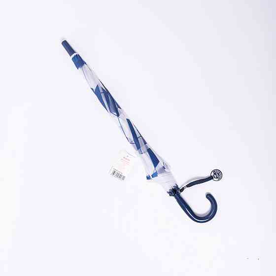 Класична дитяча парасолька-тростина напівавтомат з поліестеру 8 спиць діаметр 82 см Синя HP-23-9BL Коломыя