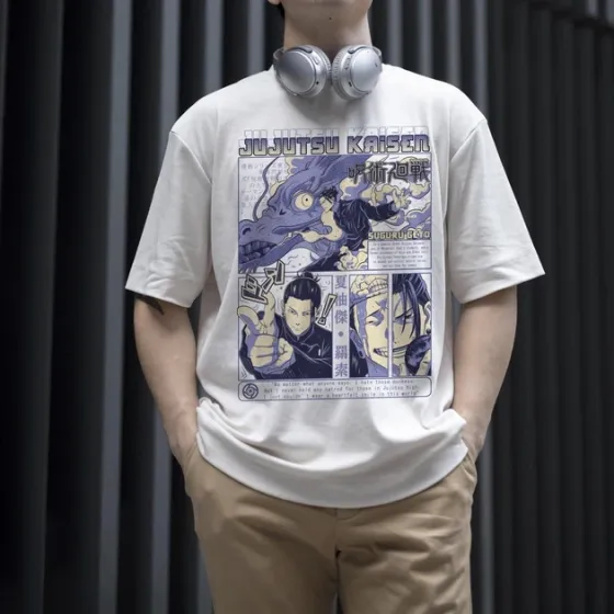 Футболка для підлітка хлопчика з принтом Магическая Битва Сугуро Гето 4 WE Розмір 160 Anime10715 Дніпро