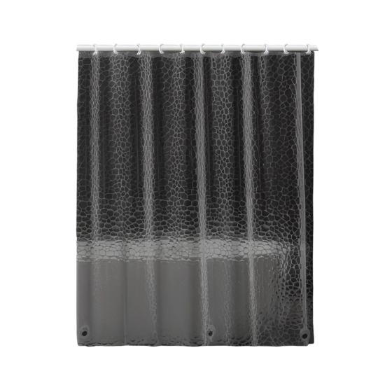 Шторка для душа и ванной комнаты с 3 магнитами-утяжелителями, цвет прозрачно-серый Каменец-Подольский