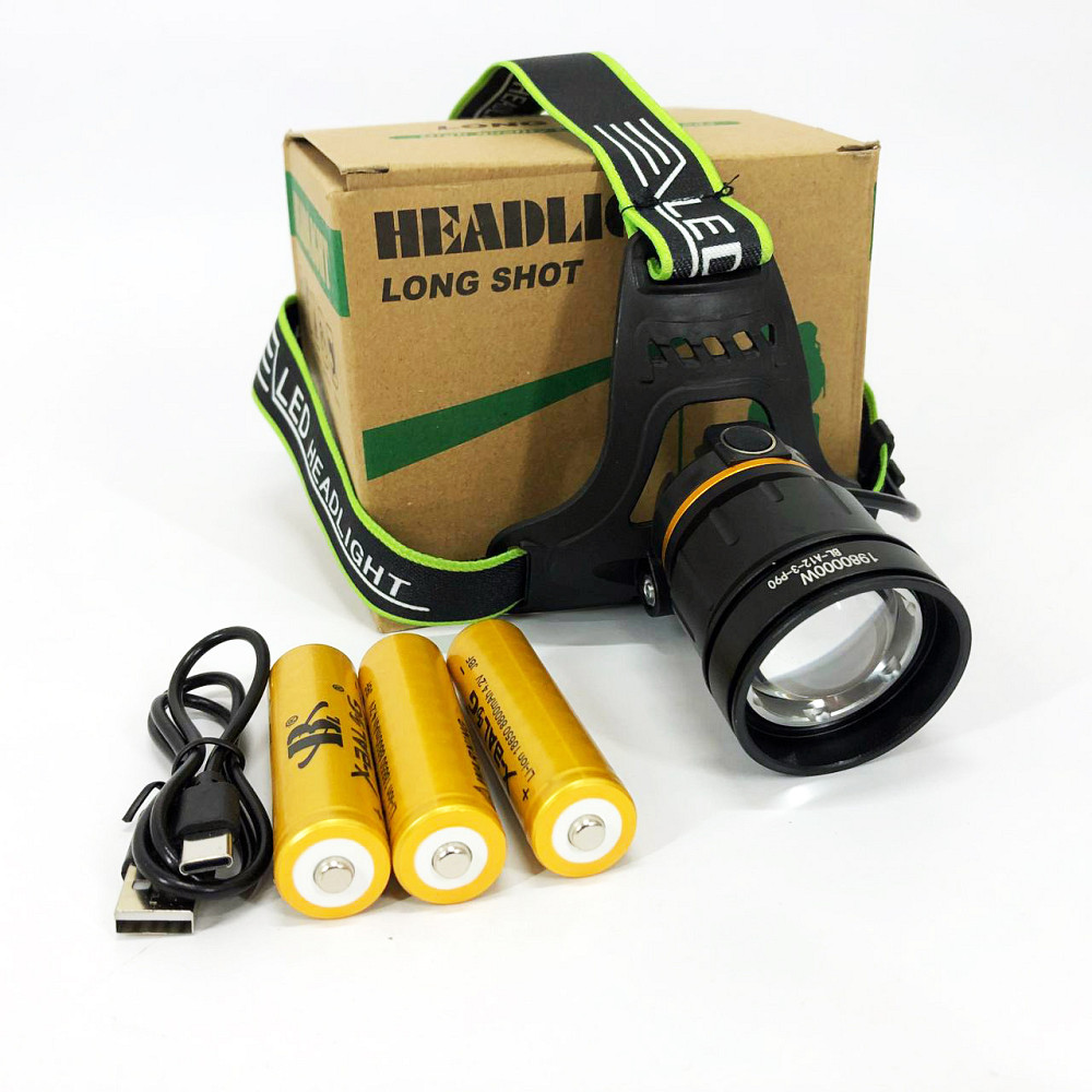 Фонарик диодный налобный Bailong, Водонепроницаемый фонарик, Надежный налобный фонарь на лоб KW-19 Львов - изображение 4