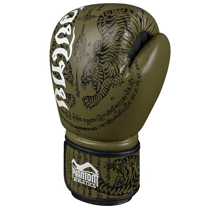 Боксерські рукавиці Phantom Muay Thai Army 14 унцій (Бінті 4м. у подарунок) Кам'янське - фото 3