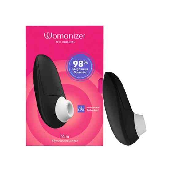 Вакуумный мини-стимулятор клитора Womanizer Mini 2, черный Sex Aura Киев