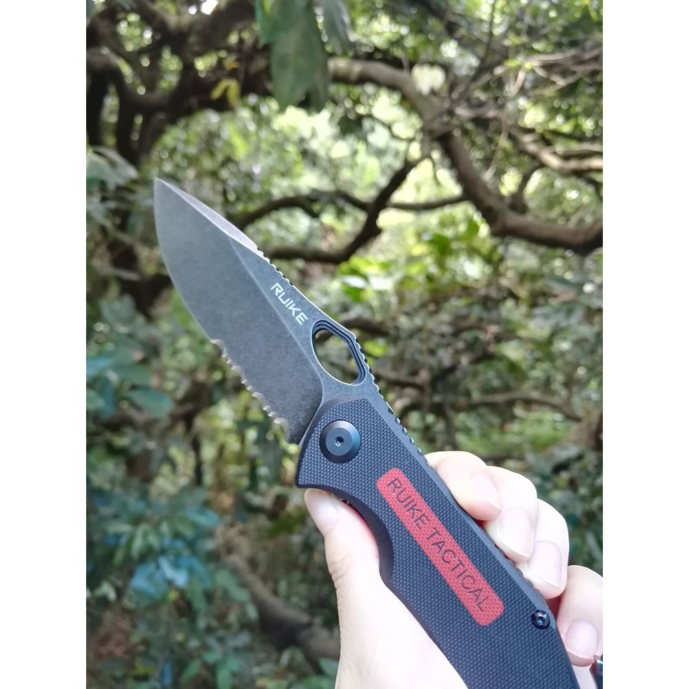 Ніж складаний мисливський Ruike M195, (10.8 см) D2 / G10 чорний Київ - фото 17