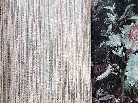 Обои виниловые на флизелине AS creation TheBos 0.53х10 однотон структурные розовые тонкие полоски с глянцем Киев