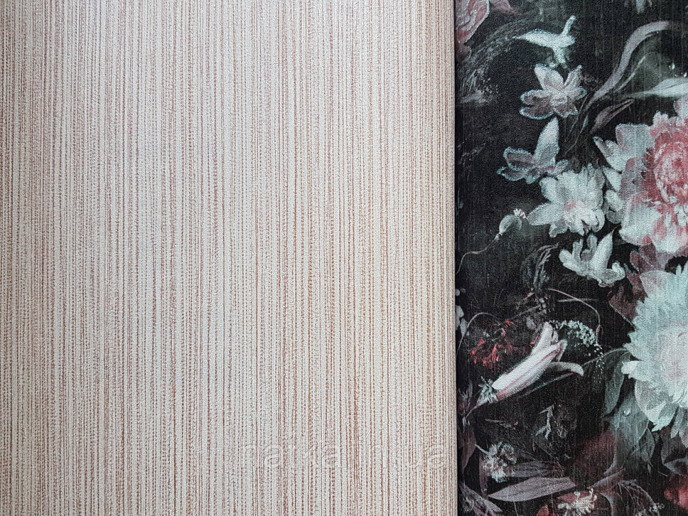 Обои виниловые на флизелине AS creation TheBos 0.53х10 однотон структурные розовые тонкие полоски с глянцем Киев - изображение 2