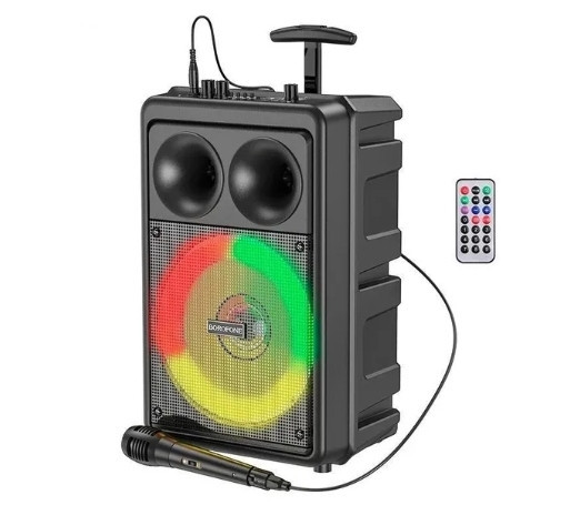 Колонка караоке Borofone BP9 Dancing с микрофоном (Черный) Винница - изображение 1