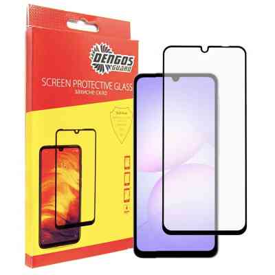 Скло захисне Dengos Full Glue Samsung Galaxy A07 Black (TGFG-406) Вінниця