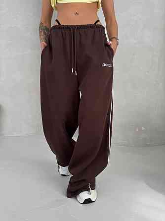 Жіночі стильні оверсайз штани-джогери двонитка Одеса