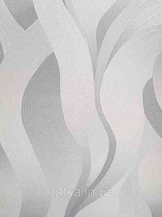 Шпалери метрові вініл на флізелін дизайнерські Erismann Elle Decoration 2 абстракція хвилі білі сірі 3д Київ