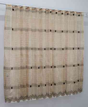 Тюль сітка висотою 1,5м, колекції "Juli" колір какао з коричневим 1151т Київ