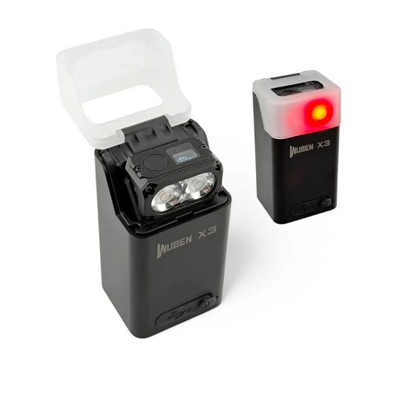 Фонарь Wuben X3 EDC 700лм с красным светом с беспроводной зарядкой Черный Киев