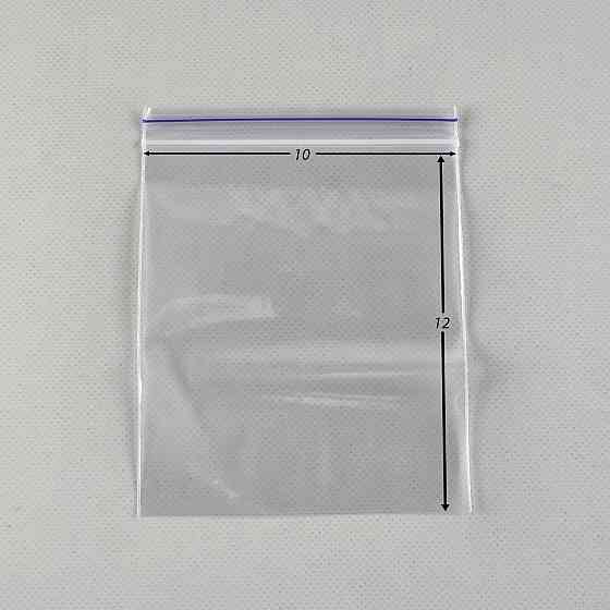 Зип пакеты прочная герметичная упаковка с замком 10х12 (100шт) (1 пачка) Харьков