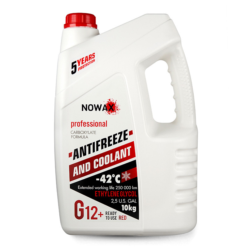 Антифриз Nowax Red G12+ готовый красный 10кг Львов - изображение 1