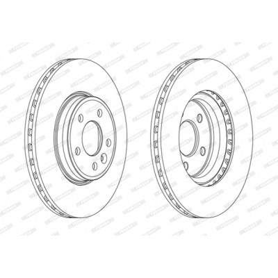 Гальмівний диск FERODO DDF1663C Вінниця - фото 1