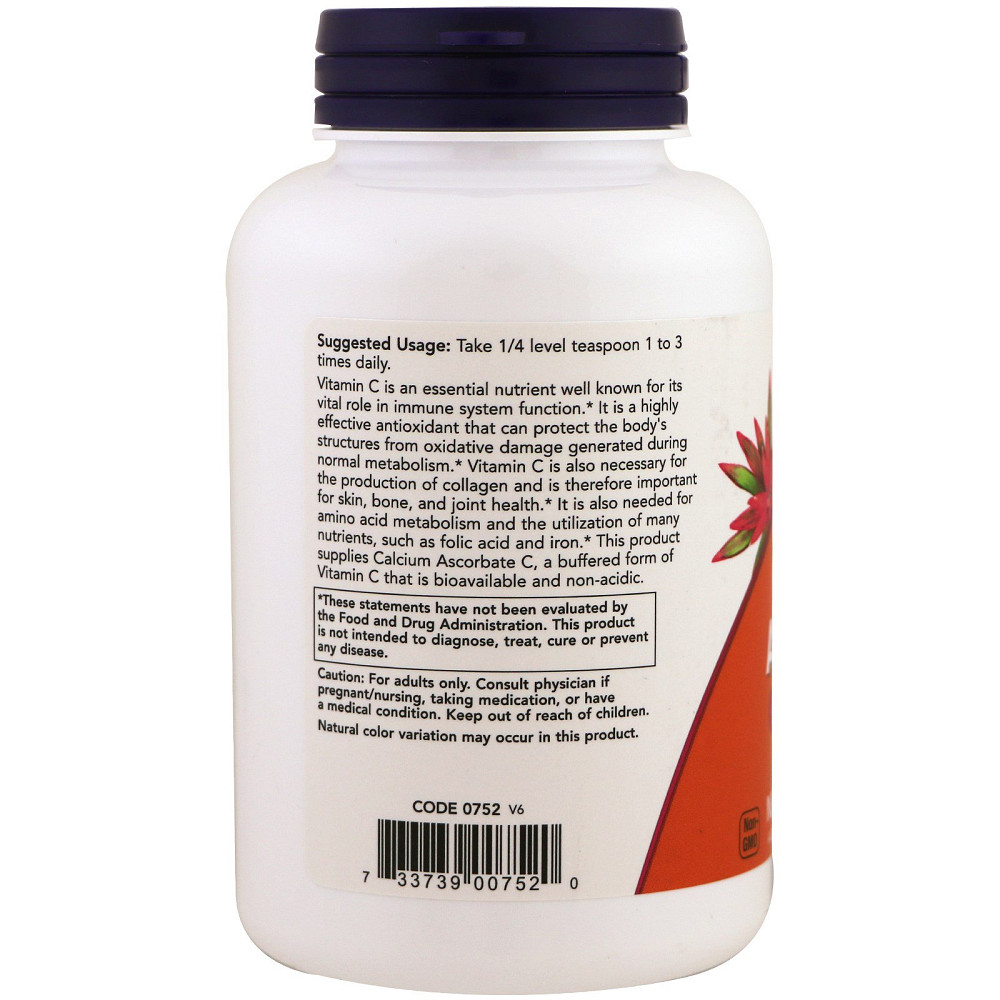 Аскорбат кальция (Calcium Ascorbate) 890 мг 227 г Київ - фото 2