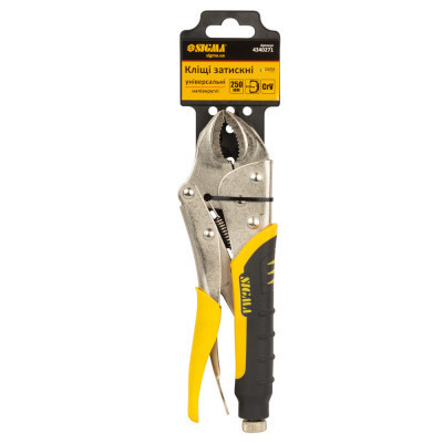 Кліщі Sigma затискні універсальні напівкруглі 250мм CrV (4340271) Вінниця - фото 9