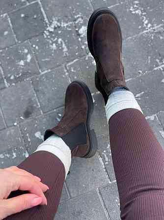 Edan Instruments Черевики жіночі EDAN шоколадні замша натуральна зима 36-41 (5692) Коломия