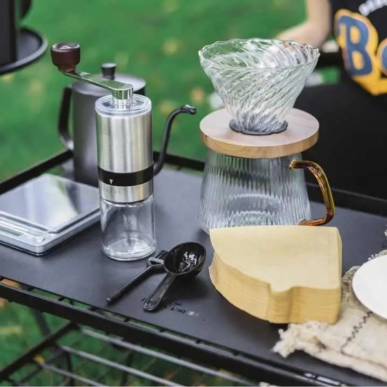 Набор для заваривания кофе из 9 предметов. Кофейный подарочній комплект,подарочный,дорожный с кейсом Каменец-Подольский