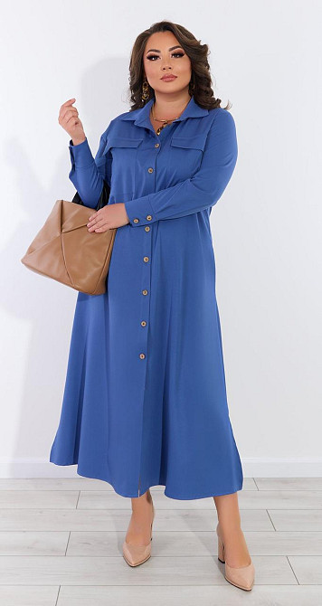 Стильне плаття сорочка (50) Київ - фото 3