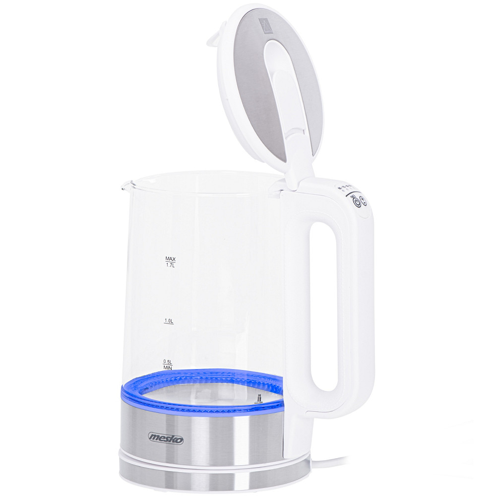 Електрочайник Mesko MS 1301 white 1850-2200Вт/ 1.7л/ скло/ встановлення температури Вінниця - фото 5